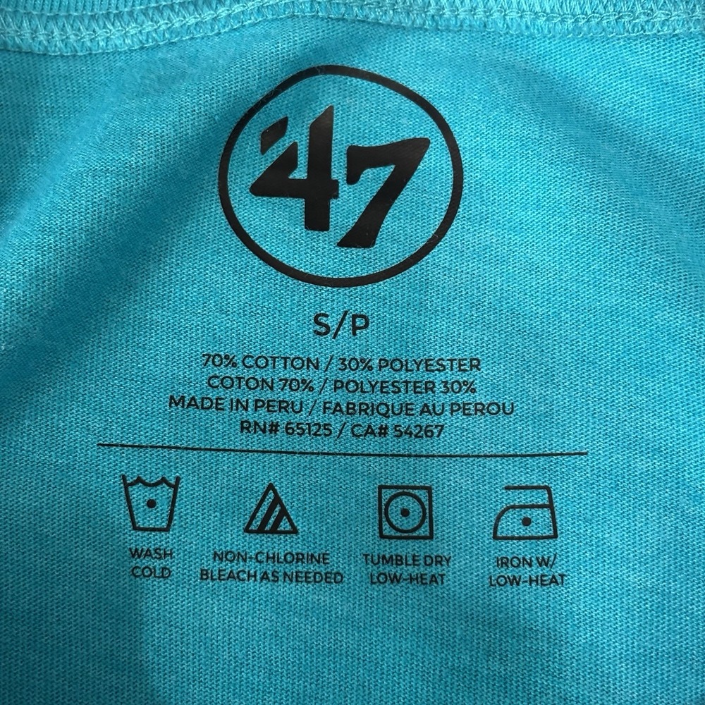 Women's '47 Brand Charlotte Hornets Basketball T Shirt Size Small New With Tags - Picture 3 of 3
